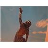 Image 2 : Framed Art, Photo Jesus on the Cross, 19.5" x 26" (Picture Falling Out of Frame)