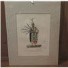 Image 1 : Framed Art, Print Ile Guam: Principal Personnage Des Danses De Montezuma 1820's 16" x 19.75"