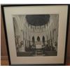 Image 1 : Framed Art, Vintage Photo Alter in Church, Black/White 20" x  21"