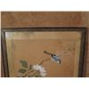 Image 2 : Framed Art, Bird & Floral Print 17.5" x 15"