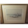 Image 1 : Framed Art, Landscape Print "Port Of Tyre" Signed David Roberts April 27 1839 21" x 17.5"