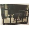 Image 2 : Framed Art, "Mosque Interior & Men in Prayer" 1950s Silver Print Signed Mahmoud Hosni 21" x 17"