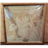 Image 1 : Framed Art, Bird of Paradise Etched Clear Glass 16.5" X 16.5"