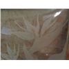 Image 3 : Framed Art, Bird of Paradise Etched Clear Glass 16.5" X 16.5"