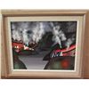 Image 1 : Framed Art, Native American Art Print, Black/Red/Gray/White 17.5" x 14.75"