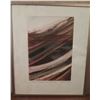 Image 1 : Framed Art, "Burning Landscape Lake Mahinerangi" Signed Marilynn Webb 1983 15" x 17.75"