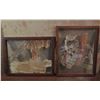 Image 1 : Qty 2 Framed Art, Kapa Encased in Glass