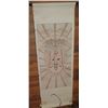 Image 1 : Asian Scroll on Paper, Avaloketishvara Print Maker's Mark 24" x 67.5 " (Some Rips, Holes)