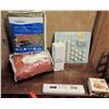 Image 1 : Qty 6 Home Accessories, 2- Coolaroo Shade Sail, Wood Hangers, Cooking Mesh, LED Candle Set, CKTL Sha
