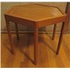 Image 1 : Hexagonal Wooden Table, 6 Legs 17" Dia, 14" H