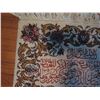 Image 2 : Persian Wool Rug Mat,  Azarbayjan Iran White/Red/Brown/Blue 24" x 25"