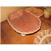Image 2 : Qty 11 Woven Baskets,  4 Wood w/Twine, Covered Basket, 5 Woven Serving Plates, Wooden Steamer Spiral