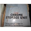 Image 2 : Qty 2 Chrome Storage Units in Boxes, 4 Shelf 14" x 36" x  54" H