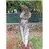 Image 1 : Wooden Carved Figurine w/ Metal Tool Ornaments 80" Tall