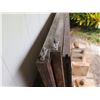 Image 2 : Qty 3 Sliding Doors, 2 Wooden, 1 Glass Various Sizes