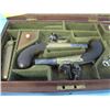 Image 2 : ANTIQUE:  Dueling Pistol Set of 2 Richards single shot boxlock, approx .45 cal  with folding trigger