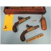 Image 5 : ANTIQUE:  Dueling Pistol Set of 2 Richards single shot boxlock, approx .45 cal  with folding trigger