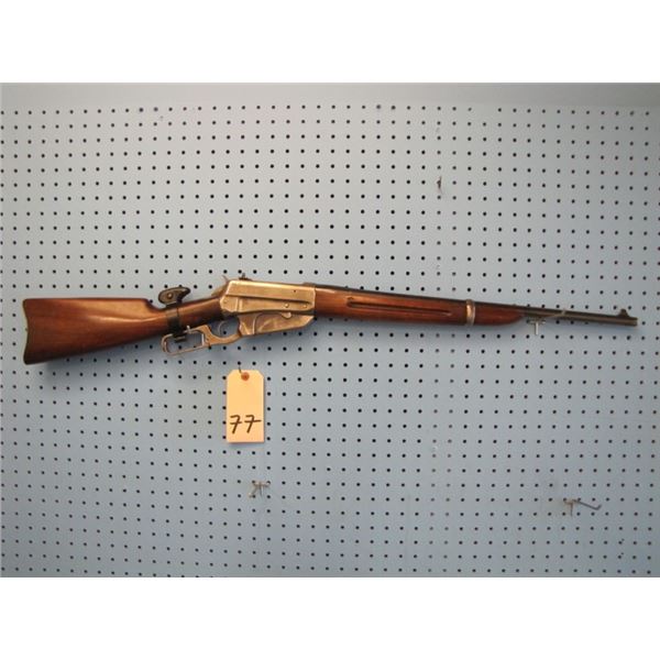 Winchester 1895 carbine, 30 Gov't 06 cal. , serial #418XXX, w original Lyman 21 receiver sight