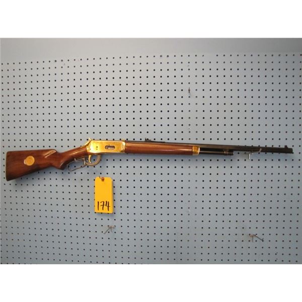 Winchester Northwest Territories Centennial, lever action, 30-30, looks like magazine keeper has bee