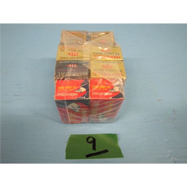 lot of 8 packages of assorted 22 ammunition. 50 rounds each for a total of 400 rounds