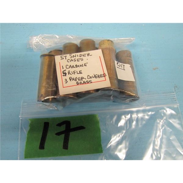 package of assorted 57 Snider cases 9 items