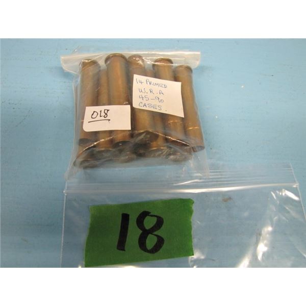 package of 14 rounds WRA 45 - 90 primed cases