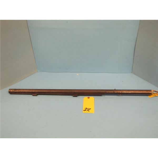 heavy 10 lb Barrel, black\ Springfield Ohio, full octagon, 44 calibre cap and ball, 36 in x 1 and 1/