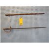 Image 1 : u.s. Civil War pattern 1840 artillery officer sword and Scabbard. - drag missing - brass fittings, E