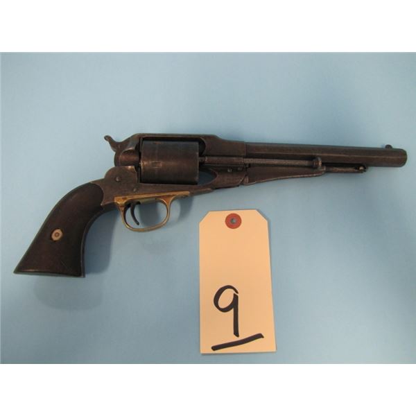 ANTIQUE:  Remington New Model Army, Factory conversion, with ejector, 44 rimfire, 6 shot, 8 inch bar