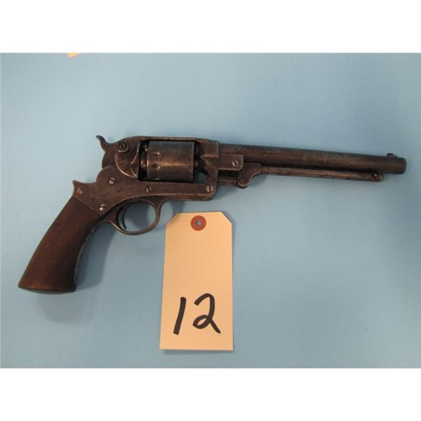ANTIQUE:  Star, model 1863, S. A. Revolver, 44 calibre cap and ball, 6 shot, 8 inch barrel, made 186
