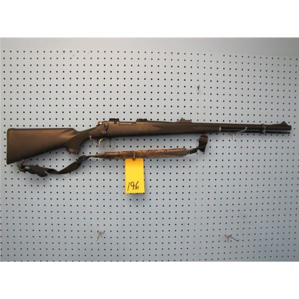 Remington model 700 ml, muzzleloader, bolt action, 50 calibre, synthetic stock, scope rails