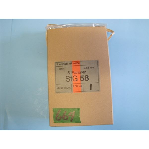 battle pack of 240 rounds of 7.62 X51 FMJ, hirtenberger - Austria -