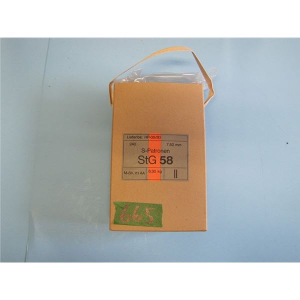 battle pack of 240 rounds of 7.62 X51 FMJ, hirtenberger - Austria -