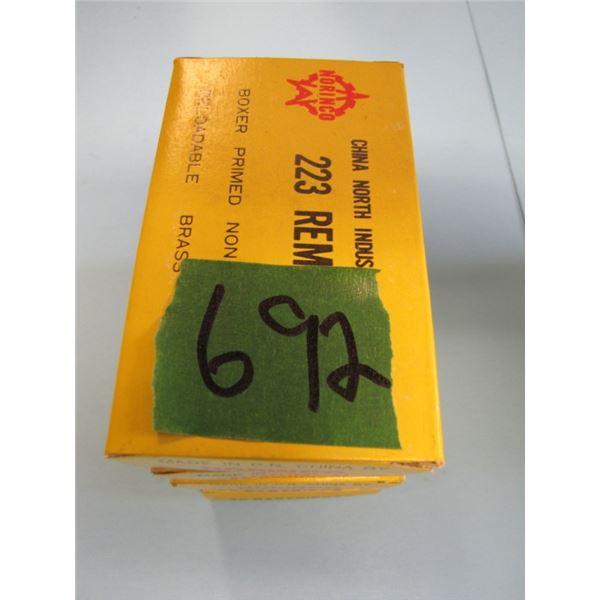lot 5 boxes 20 rounds per box (100 rounds total), 223 FMJ Norinco