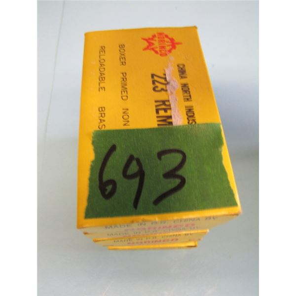lot 5 boxes 20 rounds per box (100 rounds total), 223 FMJ Norinco