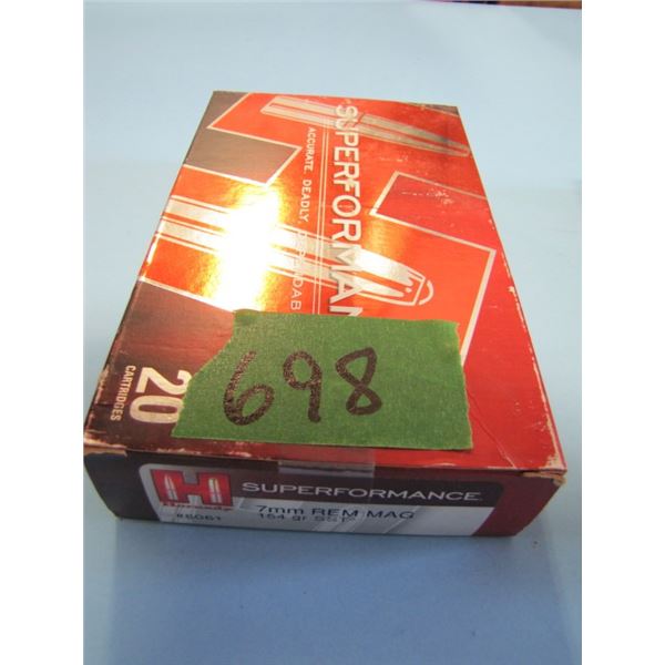 box of 20 rounds 7 mm Remington Magnum soft point