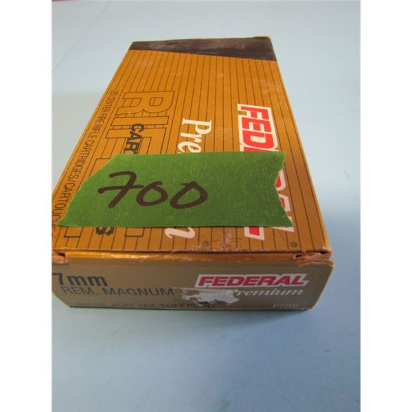 box of 20 rounds 7 mm Remington Magnum soft point