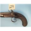 Image 11 : ANTIQUE:  H. Nock, London, fullstock, flintlock, manstopper pistiol, 68 caliber, 6" barrel, Made cir