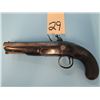 Image 13 : ANTIQUE:  H. Nock, London, fullstock, flintlock, manstopper pistiol, 68 caliber, 6" barrel, Made cir
