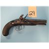 Image 1 : ANTIQUE:  H. Nock, London, fullstock, flintlock, manstopper pistiol, 68 caliber, 6" barrel, Made cir