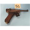 Image 1 : PROHIBITED:  PO8 Luger, 1940 date, 4" barrel, army acceptance marks, serial #60XX, numbers match exc