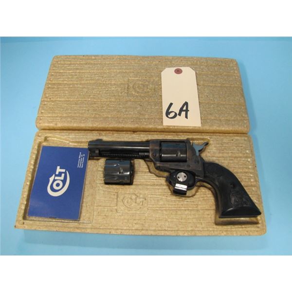 RESTRICTED:  Colt Frontier 22 lr with 22 magnum cylinder, 4 1/2" barrel, serial #G146XXX,  with orig