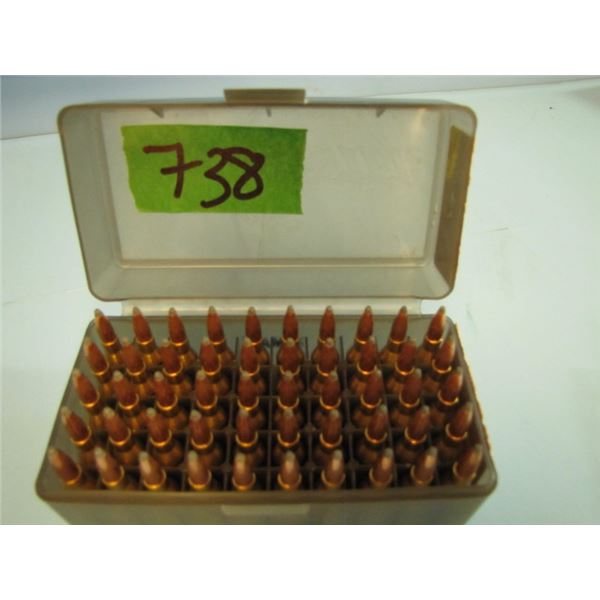 container of 50 rounds of 243 ammunition