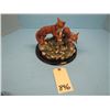Image 1 : 2 coyotes mounted on decorative platform