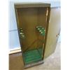 Image 2 : homemade gun cabinet with two keys hold approximately 8 guns 20 in wide 56 in tall 16 in deep, metal