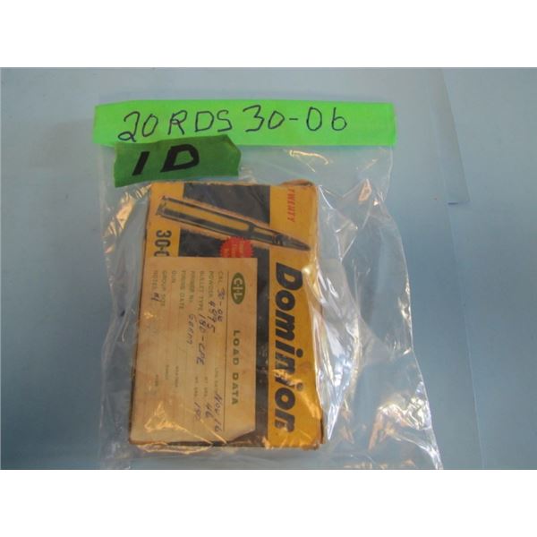 box with 20 live 30 ought 6