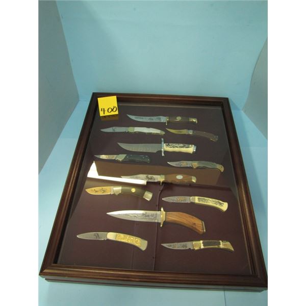 Franklin Mint sportsman's year hunting and fishing knife collection 1989.