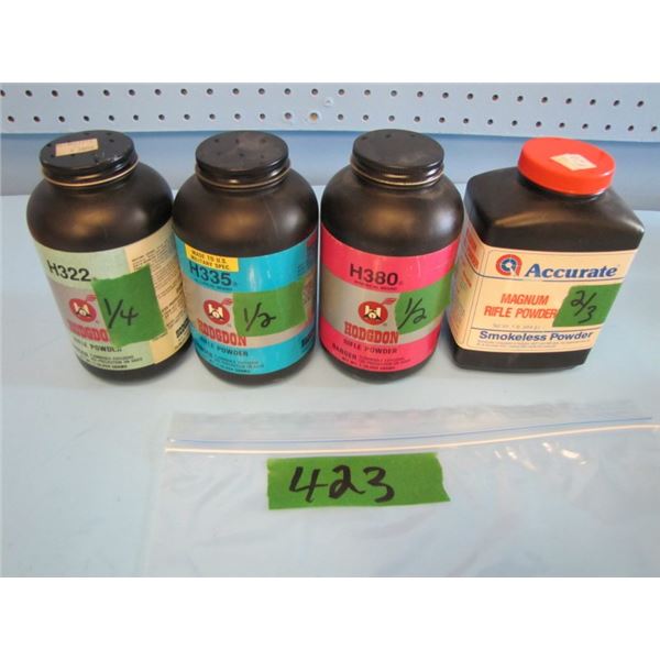 no shipping pickup only... Lot of assorted gunpowder quantity mark on bottles