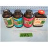 Image 1 : no shipping pickup only... Lot of assorted gunpowder quantity mark on bottles