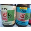 Image 2 : no shipping pickup only... Lot of assorted gunpowder quantity mark on bottles